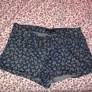 Floral booty shorts